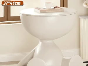 Plastic Bedside Table Sofa End Table Storage Rack Movable Coffee Table Mini Bear
