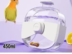 450ml Parrot Water Bottle Bird Drinker Feeder Large Capacity for Birds and Pet