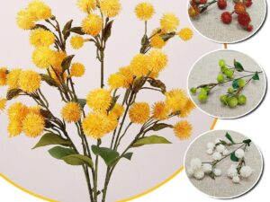 4PCS Artificial Dandelion Small Thorn Flower Bouquet Wedding Decor Ornaments