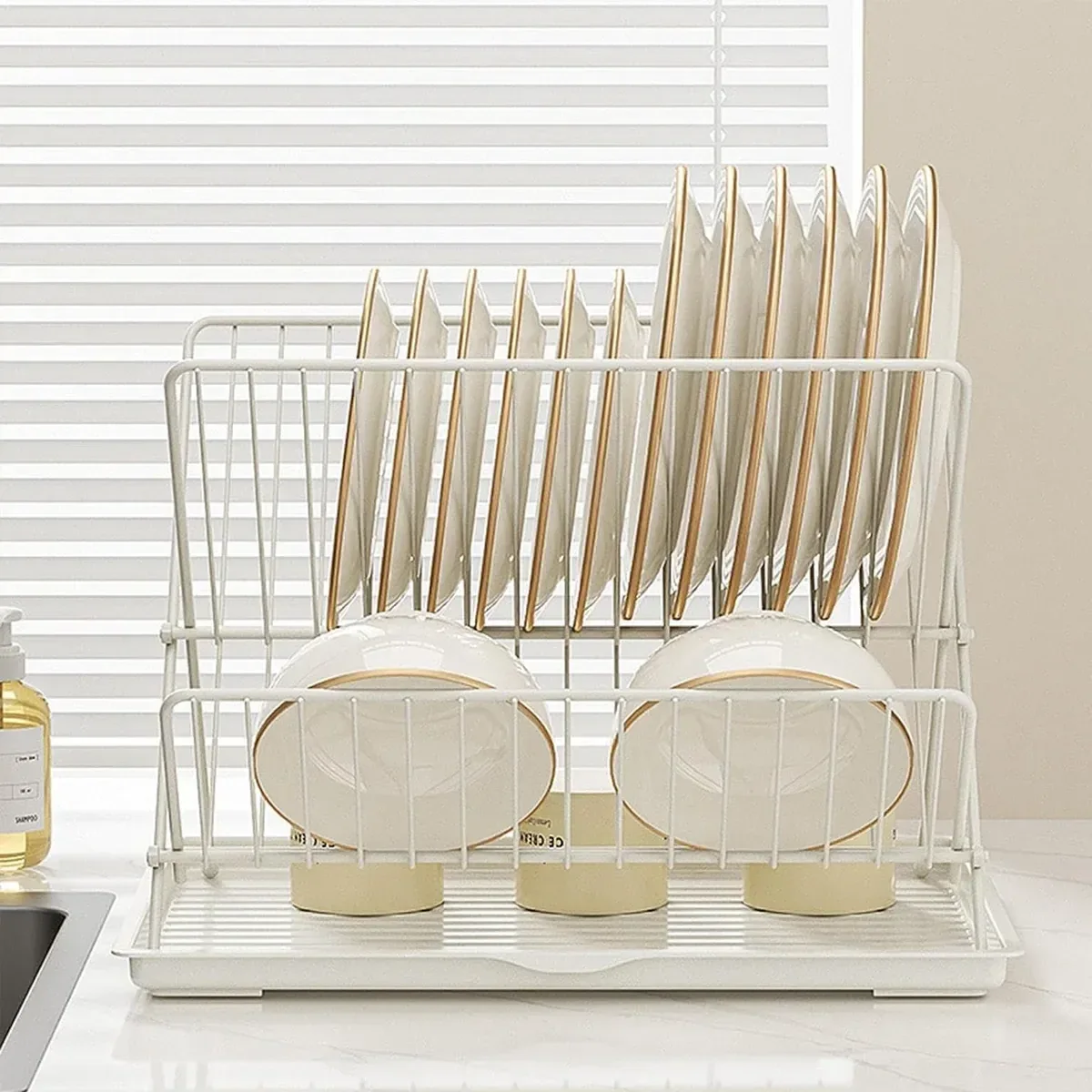 Kitchen Storage Rack Bowl Rack Household Draining Rack Multi-Functional