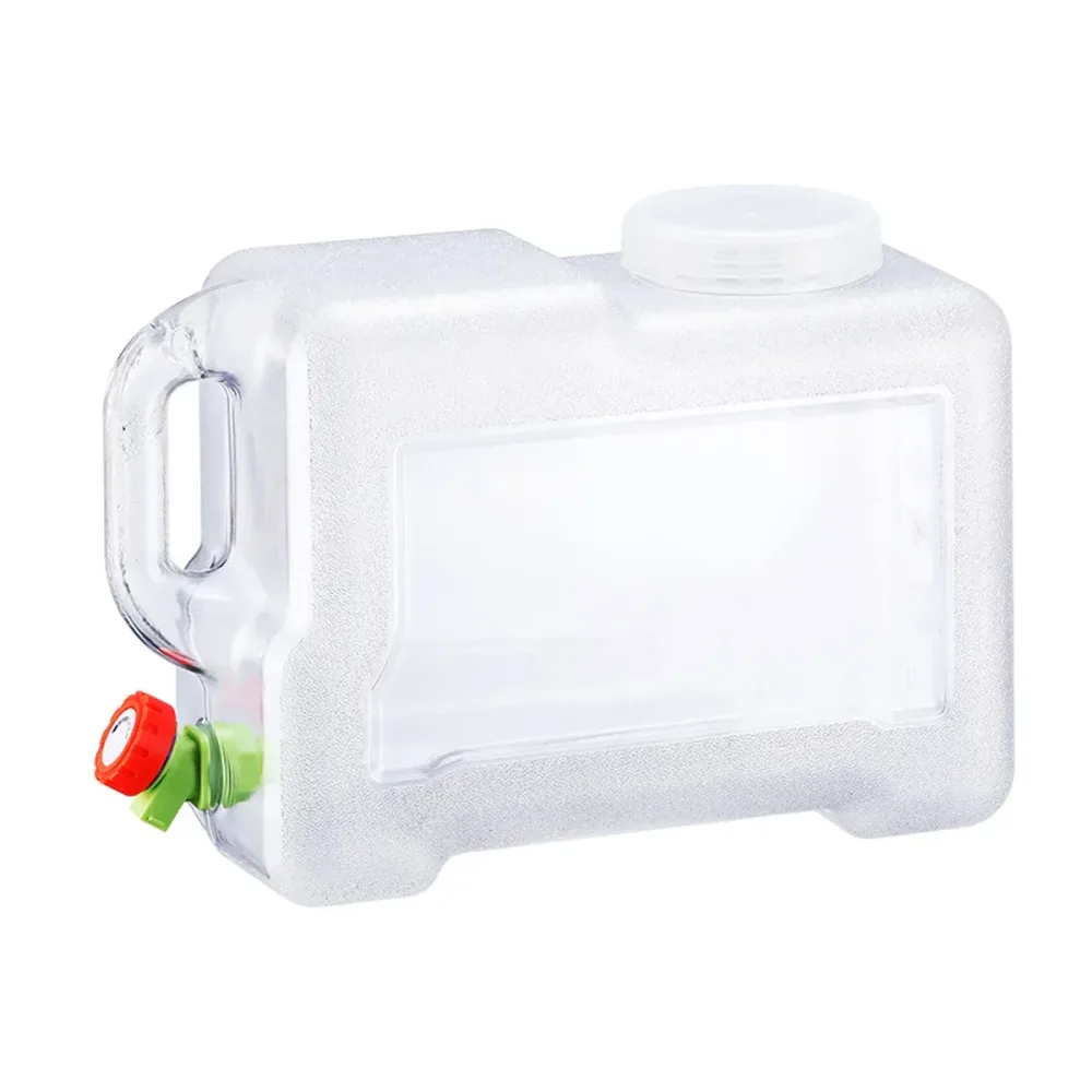 Water Bucket 12L Outdoor Portable Container With Faucet Camping Car Household