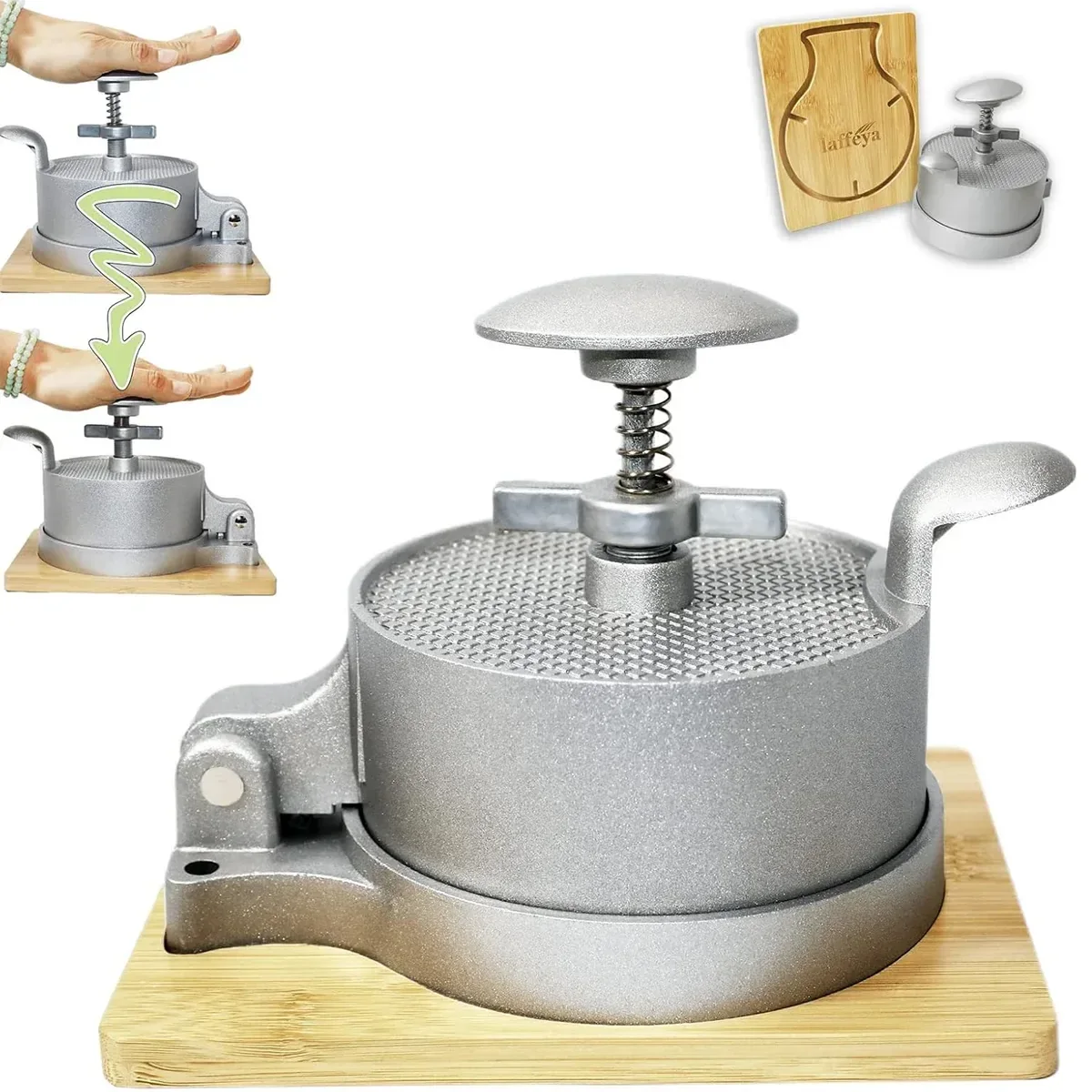 Flip Top Burger Press Meat Patty Maker Mould Filling Tool for Kitchen Hamburger