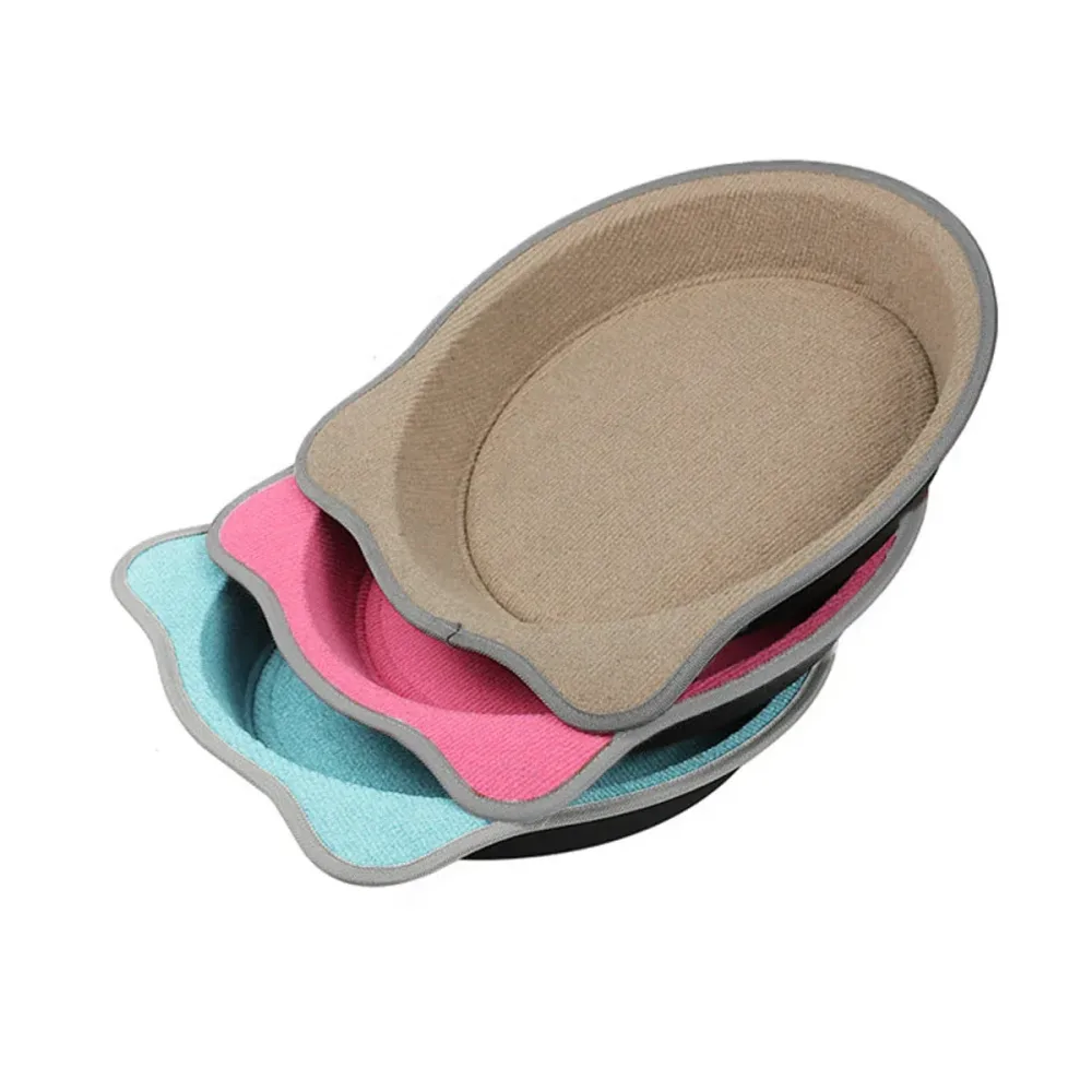 Cat Scratching Post Pad 2 in 1 PP Blanket Non Slip Indoor Kitten 38 x 38 x 5cm