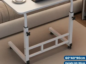 Laptop Desk Adjustable Height Mobile Side Table Ergonomic Design Stable Durable