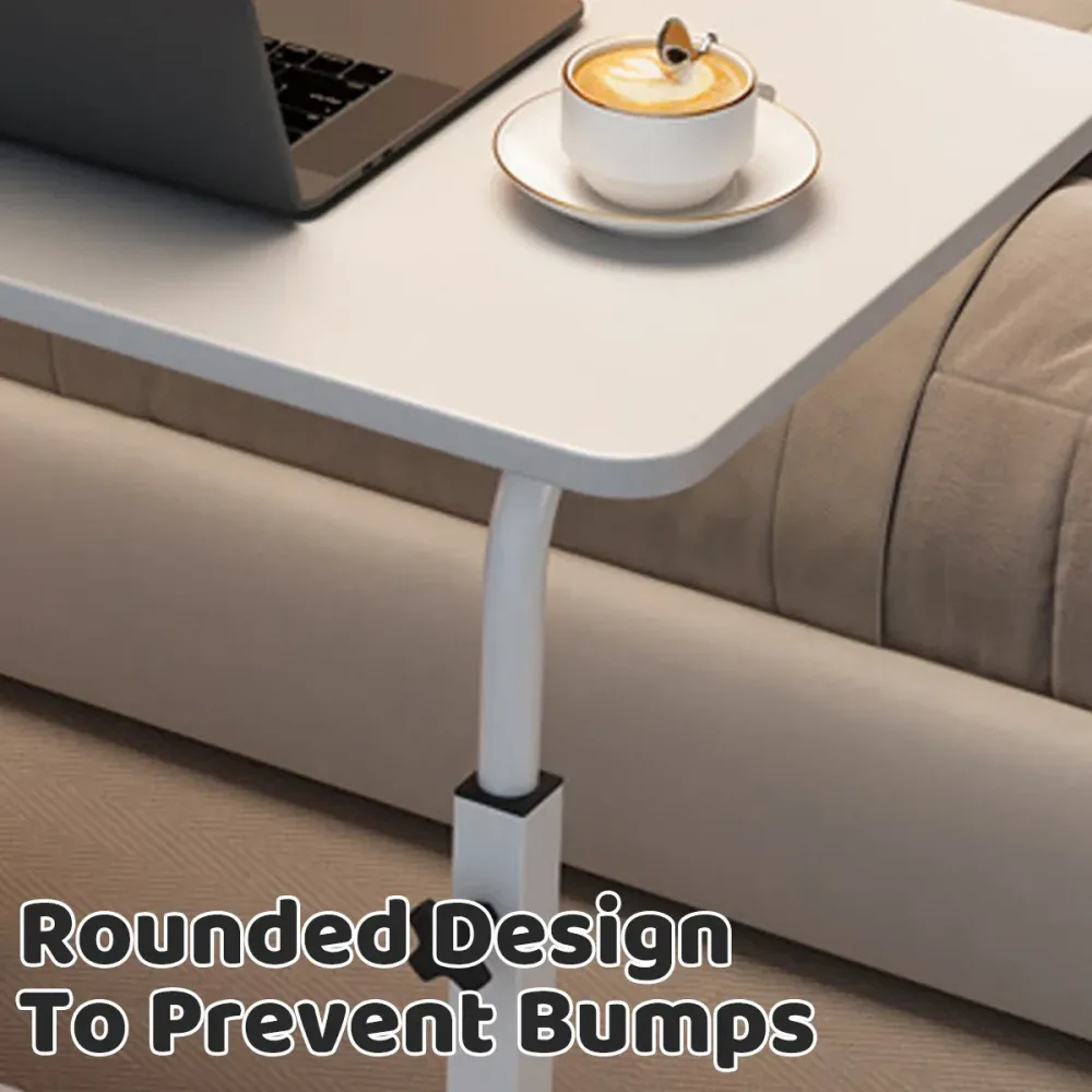 Laptop Desk Adjustable Height Mobile Side Table Ergonomic Design Stable Durable