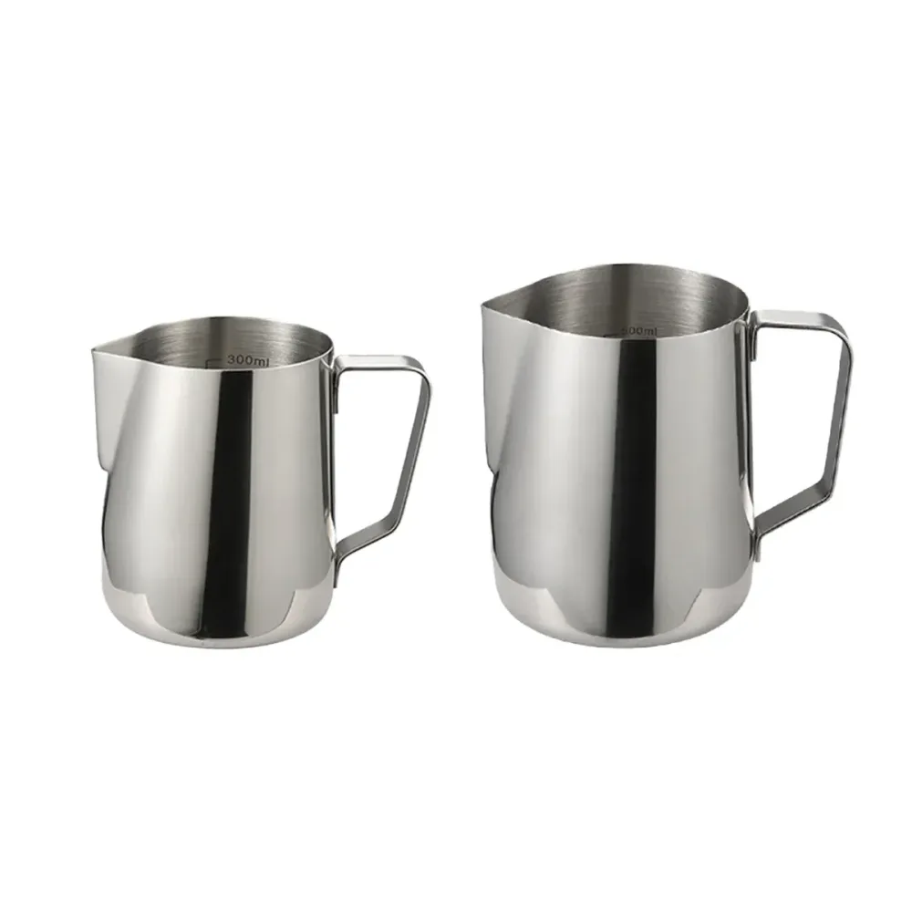 Stainless Steel Latte Art Cup 350ml 600ml Milk Frothing Pitcher Coffee Barista