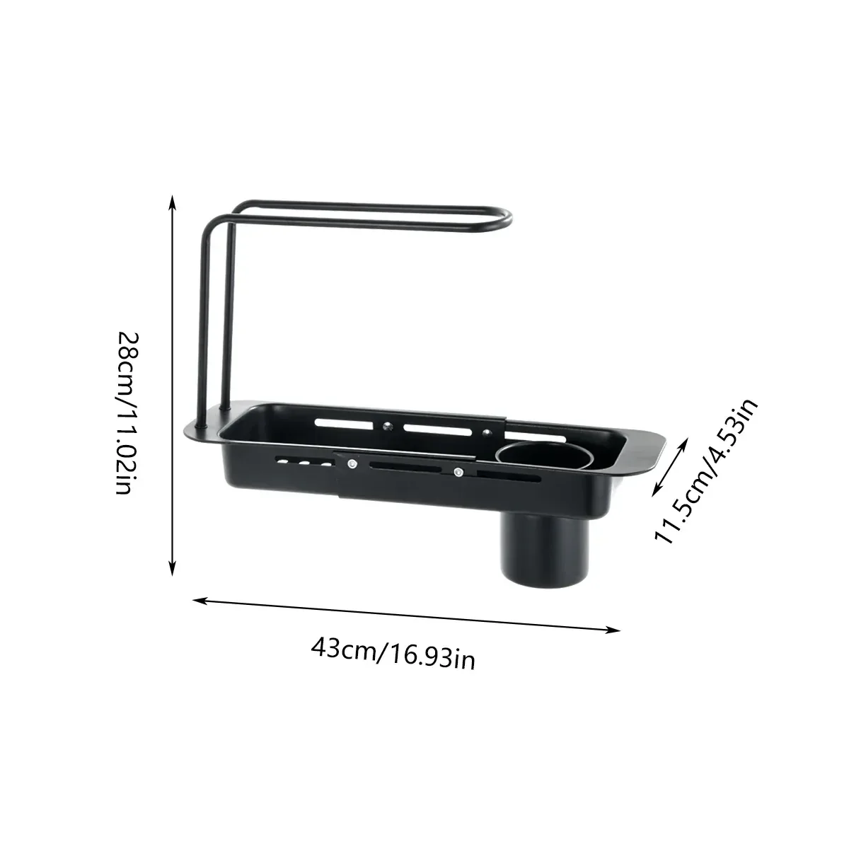 Retractable Stainless Steel Kitchen Sink Drain Rack Kitchen Counter Storage