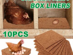 10pcs Chicken Nest Box Liner Soft Cushions for Poultry Hen Laying Coop Nest Pads