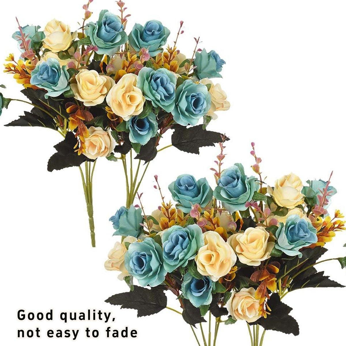 4pcs Artificial Flowers Home Decoration Floral Arrangement for Living Room Decor
