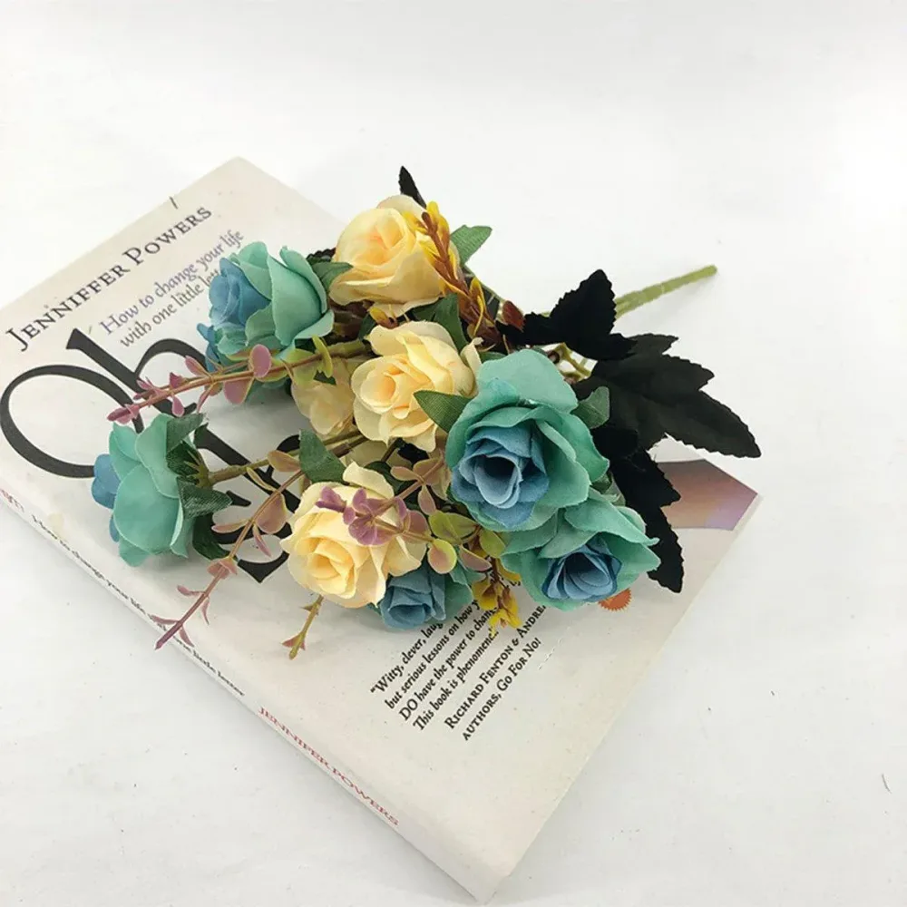 4pcs Artificial Flowers Home Decoration Floral Arrangement for Living Room Decor