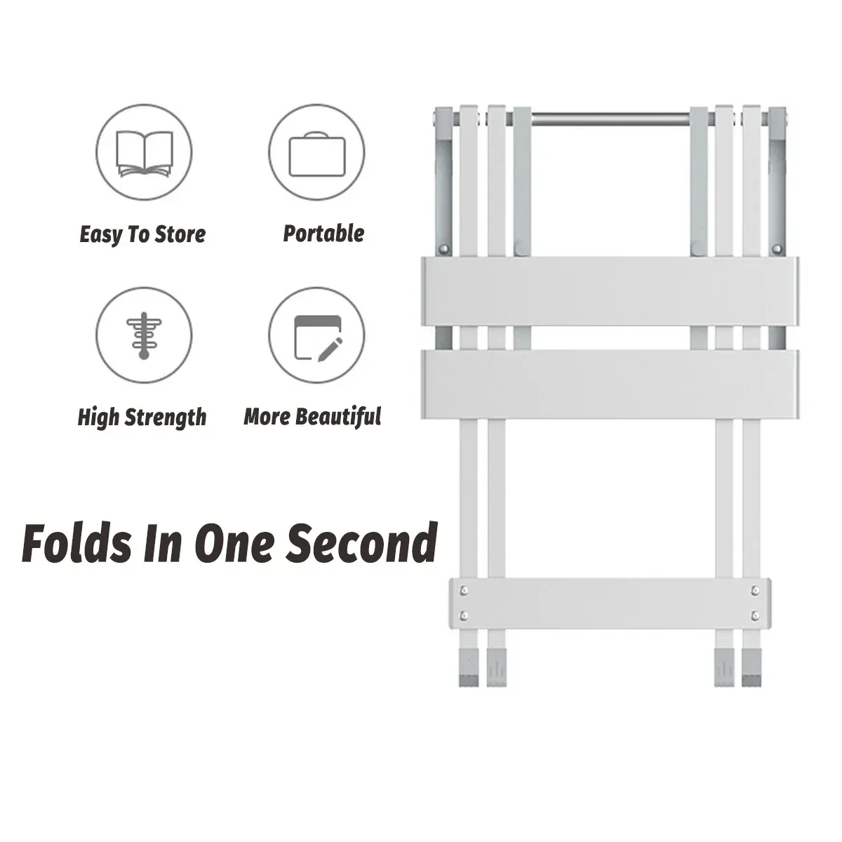 Lightweight Aluminum Alloy Folding Stool Portable for Camping Hiking Fishing