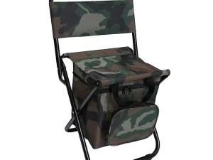 Folding Camping Chair w/ Storage Bag Lightweight Portable Outdoor Fishing Stool