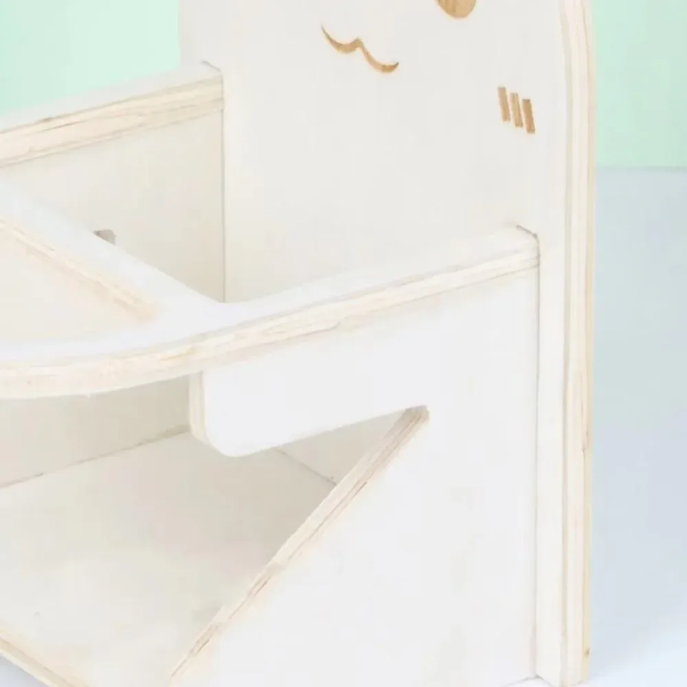 Hamster Critter Dining Chair Food Table Small Animal Feeding Table and Chair Set