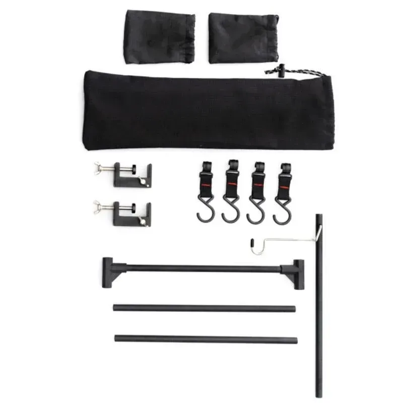 Outdoor Camping Hanging Rack Desktop Shelf Table Side Storage Camping Organizer