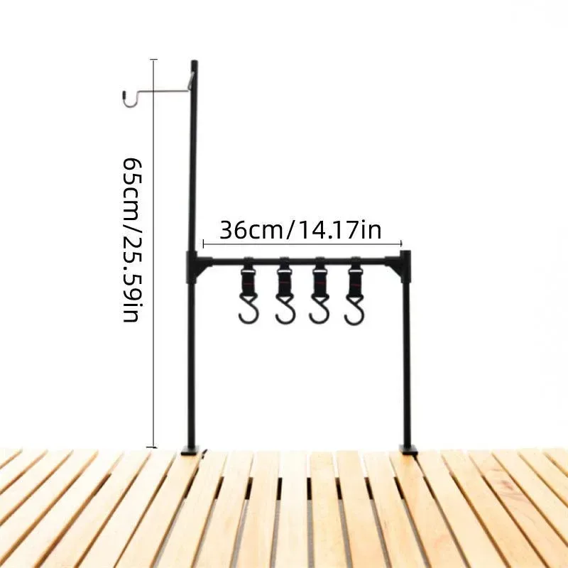 Outdoor Camping Hanging Rack Desktop Shelf Table Side Storage Camping Organizer