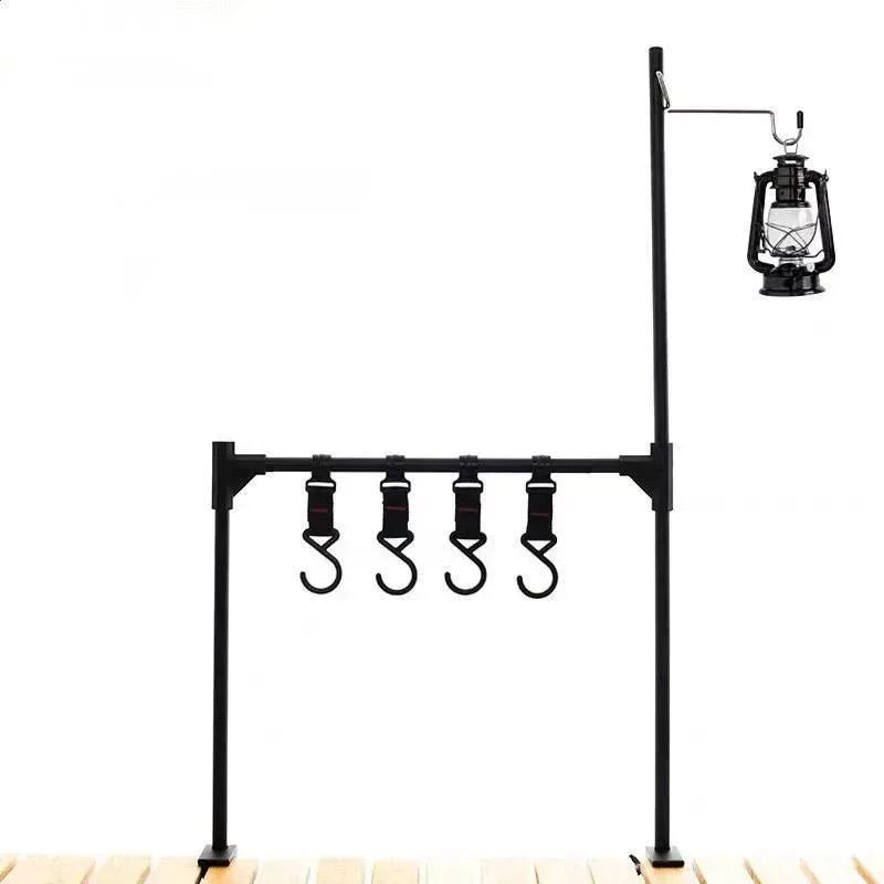 Outdoor Camping Hanging Rack Desktop Shelf Table Side Storage Camping Organizer