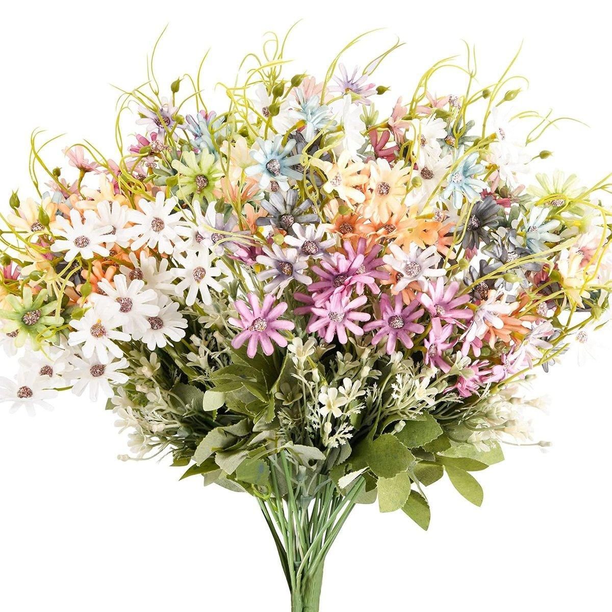 6x Artificial Small Soft Chrysanthemum Home Office Daisy Flower Party Decor DIY