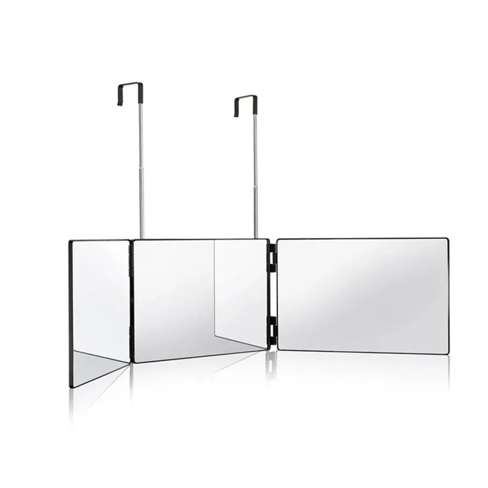 3Way Makeup Mirror for Hair Cutting Styling Hanging Beauty Tool Adjustable