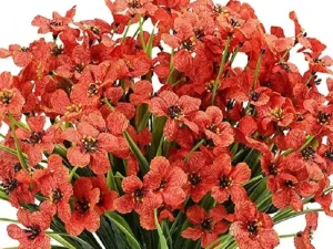 12pcs Artificial Flowers Set for Home Decor Wedding Party Fake Floral Decor