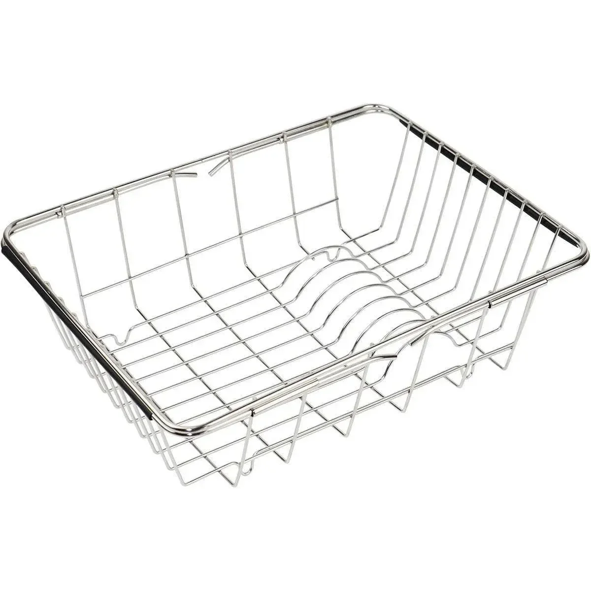 Stainless Steel Sink Draining Basket Telescopic Dish Rack Kitchen Storage Holder