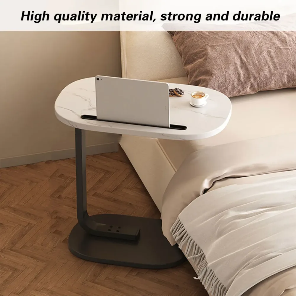 Mini Side Table Wooden Board Movable Lightweight Small Desk Compact Home Office