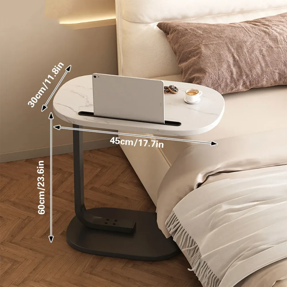 Mini Side Table Wooden Board Movable Lightweight Small Desk Compact Home Office