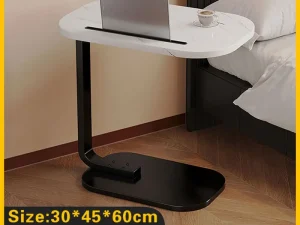 Mini Side Table Wooden Board Movable Lightweight Small Desk Compact Home Office