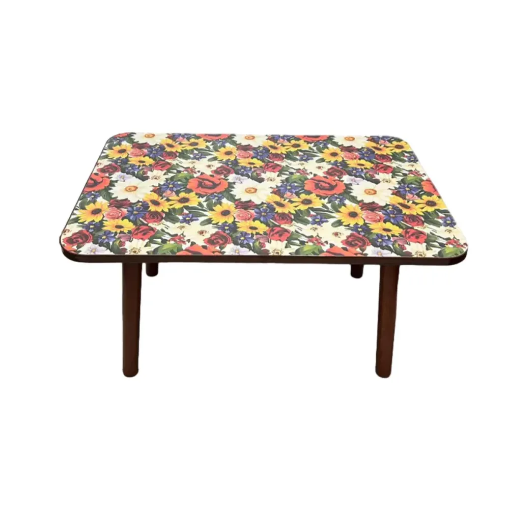 Mandala Style Side Table Small Flower Table Universal Type Durable Space-Saving