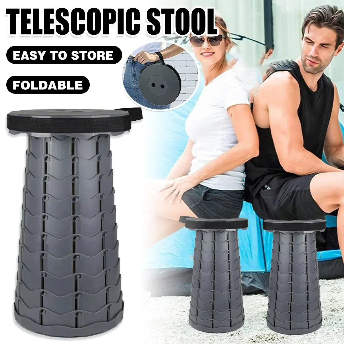 Portable Outdoor Travel Foldable Stool Camping Chair Lightweight Durable Use