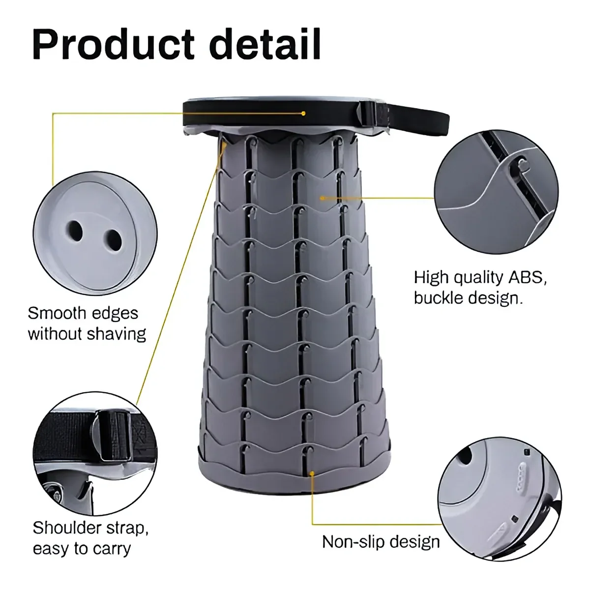 Portable Outdoor Travel Foldable Stool Camping Chair Lightweight Durable Use