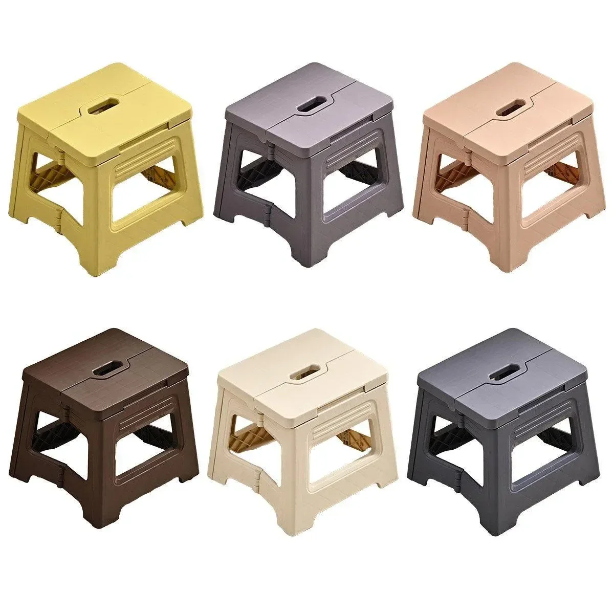 Portable Outdoor Plastic Folding Stool Lightweight Foldable For Camping Picnic