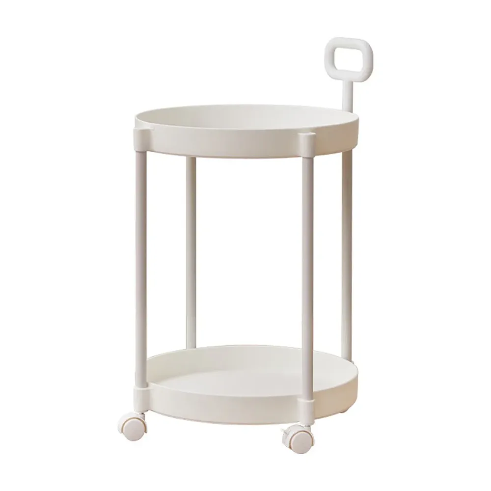 Cream Style Home Coffee Table Movable Creative Sofa Side Table Bedside Table