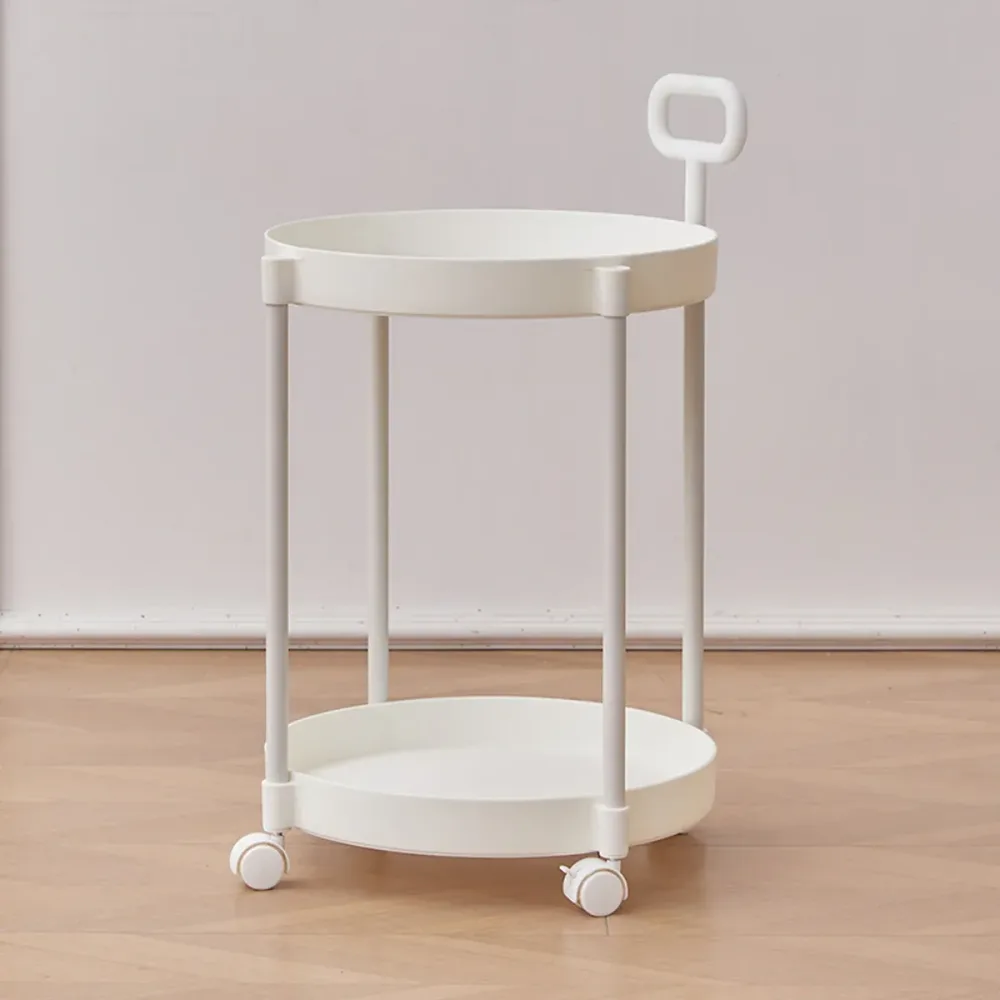 Cream Style Home Coffee Table Movable Creative Sofa Side Table Bedside Table