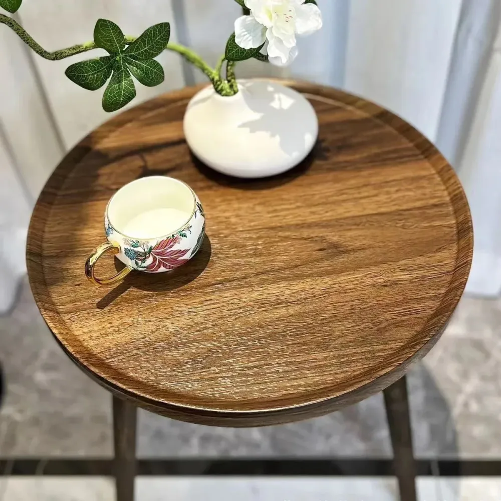 Small Tea Table Basic Model Round Coffee Table Living Room Sofa Corner Table