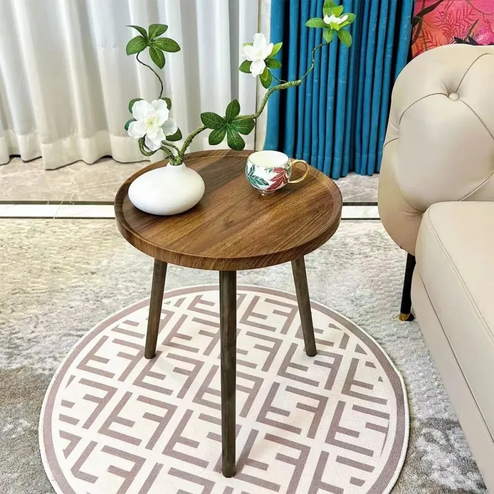 Small Tea Table Basic Model Round Coffee Table Living Room Sofa Corner Table