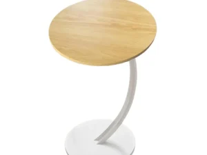 C Shaped Snack Side Table for Sofa Couch Small End Table for Living Room Bedroom
