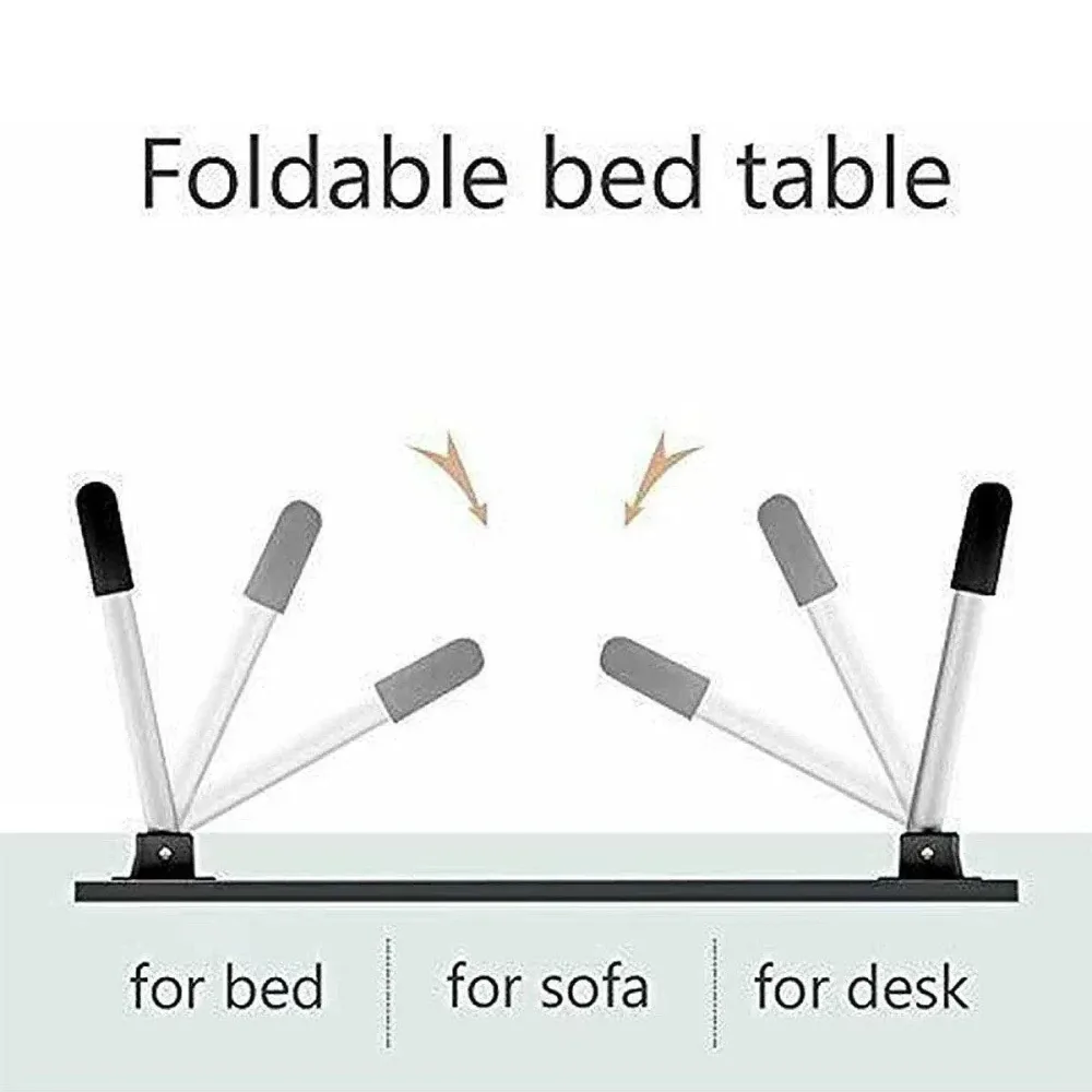 Laptop Bed Table Foldable Lap Standing Desk w/ Cup Slot for Indoor Picnic Tray