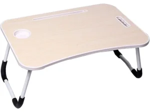 Laptop Bed Table Foldable Lap Standing Desk w/ Cup Slot for Indoor Picnic Tray