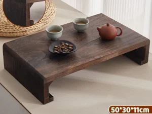 Solid Wood Low Table Balcony Window Sill Coffee Sturdy For Outdoor Indoor Use