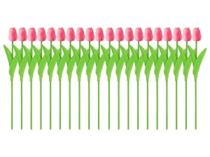20PCS Real Touch Artificial Tulip Bouquet Fake Flowers for Home Wedding Decor