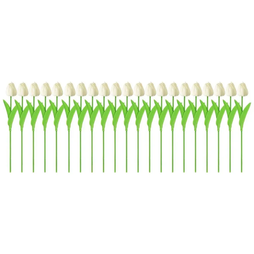 20PCS Real Touch Artificial Tulip Bouquet Fake Flowers for Home Wedding Decor