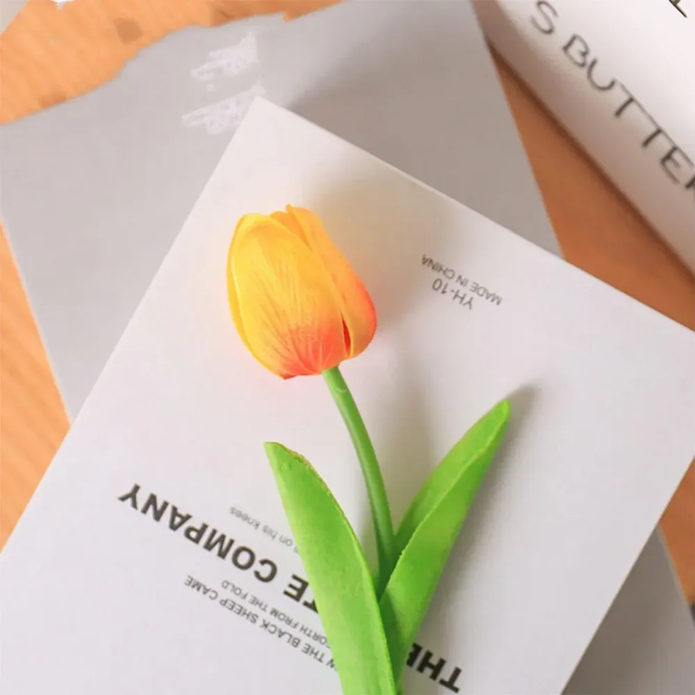 20PCS Real Touch Artificial Tulip Bouquet Fake Flowers for Home Wedding Decor