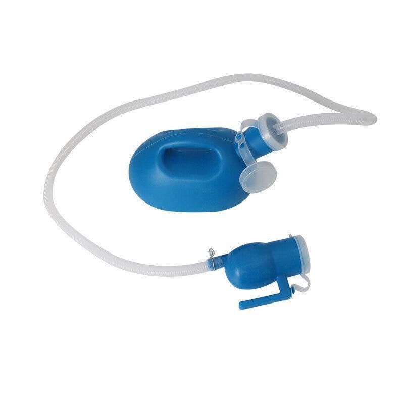 2000ml Portable Male Urinal Bottle w/ 1.2m Tube for Car Camping Travel Outdoor