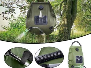 20L Camp Shower Bag Solar Heat Water Pipe Portable Camping Hiking Travel Outdoor