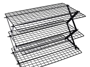 3/4 Tier Camping Dining Rack Iron Shelf Portable Picnic Rack Foldable Storage