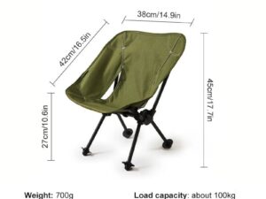 Childrens Camping Moon Chair Green