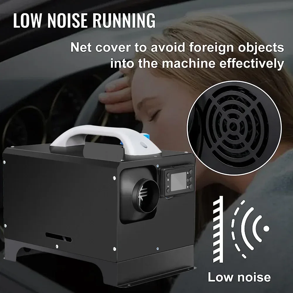 Diesel Air Heater 12V 8KW Tank Portable Heater Thermostat w/ Remote Control &