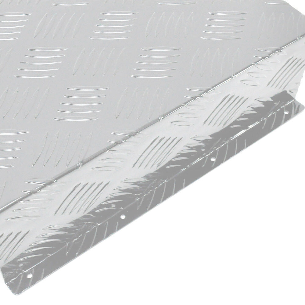 Diesel Tank Cover Silver Gas Tank Bracket 2mm Thickness Aluminium Tank Mounting