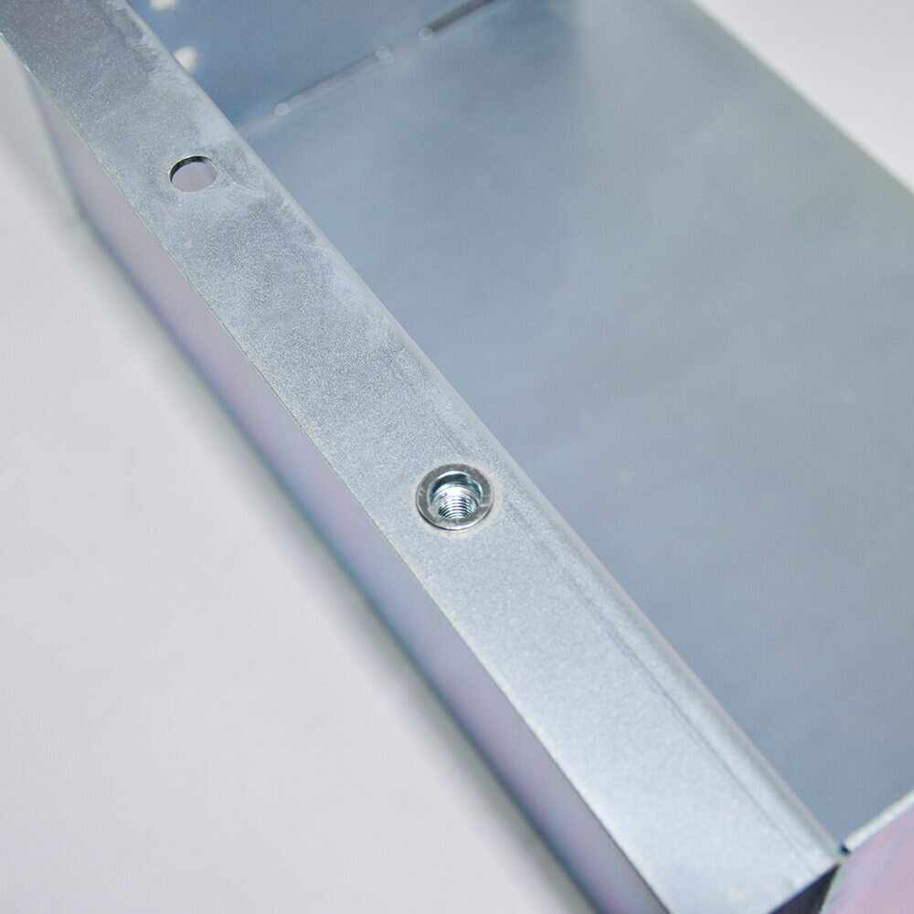 Battery Box Set Sturdy Galvanized Trailer Caravan Boat Spare Part w/ Lid & Hole