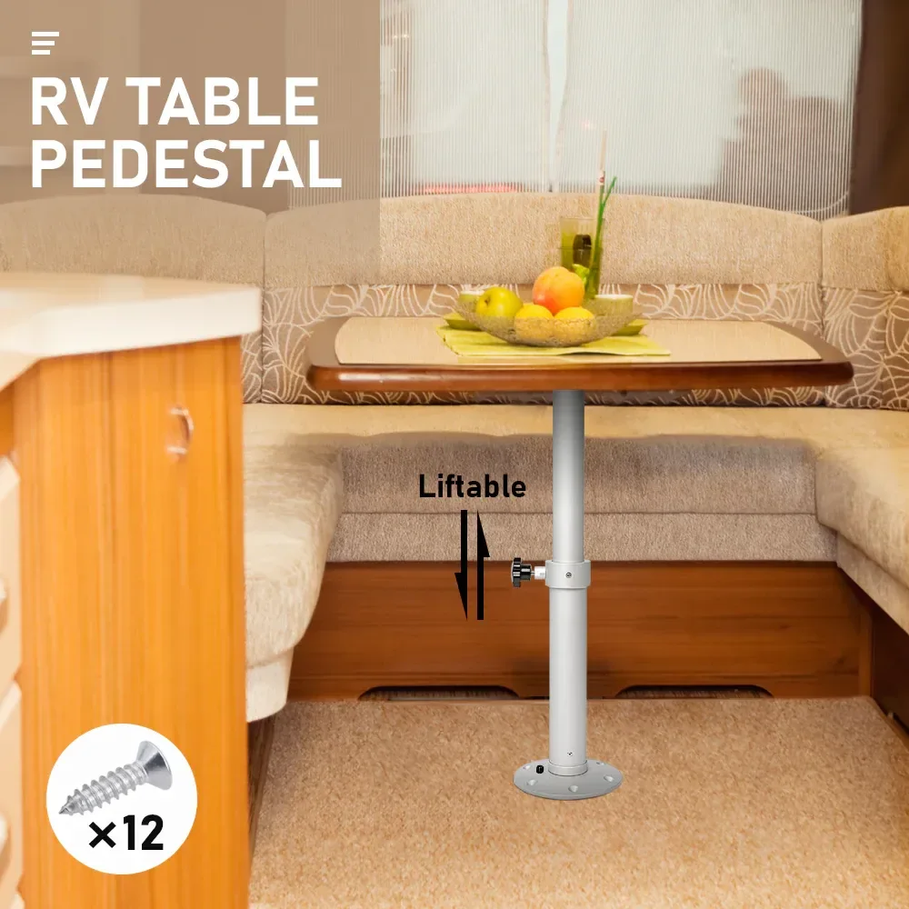 Table Pedestal Telescopic Furniture Leg 46-70cm Height Adjustable Easy